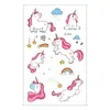 Transfronterizo en stock Impermeable Niños Pegatina de Tatuaje Dibujos Animados Pegatina de Tatuaje de Unicornio Temporal Animal Tatuaje Cara