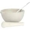 Mortero Tazón para Moler Olla para Moler Maja Palo de Moler Cerámica Mortero 6/10/13/16cm Tazón para Moler Medicina China y Occidental