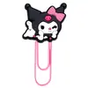 Clips de Papel Grandes Sanrio Suministros de Oficina Clips de Papel Creativos Lindos Pines en Forma de U Marcadores de Libros Coloridos de Dibujos Animados de PVC
