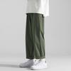 Calças largas calças casuais finas calças retas largas na altura do tornozelo calças masculinas marca de moda verão versátil moda ferramental estilo coreano