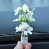 Internet Celebrant Fresh Vaso Flor Casa de Bonecas Mini Simulação Interior Do Carro Console Central Decoração Enfeites de Carro Espelho Cruzado