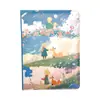 O Pequeno Príncipe no Mar de Flores Página para Colorir A5 Caderno Bloco de Notas do Estudante Diário de Cura Desenho Animado de Alto Valor Capa Dura