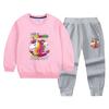 Conjunto de Suéter con Estampado de Unicornio para Niños Ropa de Otoño Moda de Otoño Niños Pequeños y Medianos Primavera y Otoño Bebé Deportivo Conjunto de Dos Piezas