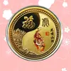 Conjunto Completo de Moedas Comemorativas Zodiacais Coloridas de Viagem para o Ano do Dragão 12 Medalhas Comemorativas Zodiacais para Atividades e Presentes