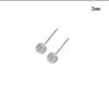 Aretes S999 de Plata Esterlina por Todas Partes para Mujer, Simples Elegantes, Lavables y Libres para Dormir, para Orejas Perforadas, Clavos de Hueso para Oreja de Plata Pura de Alta Gama al Mayoreo