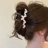 Pinza de Agarre Amorosa para Mujer Verano 2025 Nuevo Pasador Sentido de Alta Calidad Pinza de Tiburón Grande Pinza para el Cabello de la Parte Trasera del Peinado Tocado