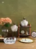 Soporte de Exhibición de Joyas, Estante de Almacenamiento Vintage de Doble Capa, Soporte para Collares, Soporte para Anillos, Exhibición de Joyas, Accesorios para Transmisión en Vivo