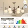 Lámpara de araña para sala de estar estilo francés de mediados de siglo, 6 nuevas luces principales de proyección de atardecer, protección ocular de espectro completo, combinación de paquete para toda la casa, sin hierro