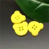 Ventas Directas de Fábrica Botones de Plástico de Colores Caramelo Cabeza de Oso Forma de Animal de Cuatro Ojos Dibujos Animados Accesorios para Ropa Infantil