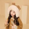 2172 Gorro de Invierno Relleno Cálido para Niños Niñas Protección para las Orejas Gorro de Lana Tejido Bebé Niña Lindo Resistente al Frío Gorro sin Visera
