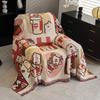 Almofada de sofá de desenho animado borboleta amor jacquard toalha de sofá capa de sofá outono e inverno anti-riscos de gato capa de sofá todas as estações universal