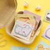 Animalitos lindos yacen boca abajo dibujos animados cuenta de mano notas post-it estudiantes usan papel de notas adhesivo de alto valor n veces