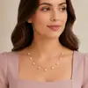Retro moda colar de pérolas personalidade europeia e americana colar curto clavícula cadeia cross-border acessórios atacado