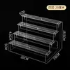 Prateleira Bolha Transparente Escada de Boneca Rack de Exibição Multicamadas Rack de Exibição de Bonecas Armazenamento de Bonecas Caixa Surpresa Acrílico Fosco