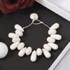 Conjunto de Pulseras de Cadena para Clavícula Geométrico Asimétrico con Forma de Gota de Agua Elegante Sencillo Bohemio Transfronterizo