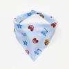 Toalla triangular para mascotas linda caricatura estampada toalla para baba de perro gato y perro universal suave algodón cómodo toalla para baba de mascota