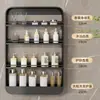 Estante de Almacenamiento de Lujo Ligero para Baño Montado en Pared, Organizador para Baño, Inodoro y Lavabo sin Taladro
