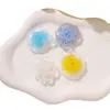 Brincos de Flor Oca com Contas de Cristal Chamativas Dopamina Fresca, Tarrachas, Presilhas de Cabelo, Broches, Acessórios de Flor para Sapatos DIY de Verão