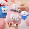 Monedero de Felpa Lindo de Dibujos Animados, Estuche para Auriculares de Muñeca 3D Femenino, Bolsa Portátil con Cremallera para Guardar Monedas al por Mayor