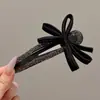 Pinza para el Cabello de Pato con Lazo de Botón para Mujer, Pinza Grande de Una Línea de Alta Gama para la Parte Posterior de la Cabeza con Gran Volumen de Cabello, Pinza para el Cabello Pinza para el Cabello Tocado