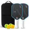 Raquete de Pickleball Raquete de Pickleball Fibra de Carbono T700 Conjunto Completo de Raquetes de Pickleball