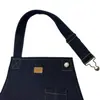 Ajustável Moda Coreana Pintura Café Loja de Chá com Leite Roupa de Trabalho Masculina e Feminina Avental logo