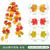 Ratan de Hoja de Arce Imitación Nuevos Hojas Artificiales Falsas en Stock Decoración de Otoño Día de Acción de Gracias Todos los Santos Festival de la Cosecha Ratan
