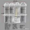 Armario metálico modular 1.1-2.5 m de ancho perchero abierto apartamento pequeño perchas dormitorio columna AA almacenamiento