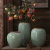 Jingdezhen Florero Cerámico Estilo Chino Nuevo Adornos Clásicos de Celadón Sala de Estar Arreglo Floral Hidropónico Adornos para Sala de Estar del Hogar