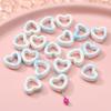 Novo produto 2022 Halo oco amor contas de cerâmica DIY joias feitas à mão esmalte de flor contas de porcelana acessórios para pulseira Atacado