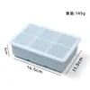 Forma de bolo de silicone de grau alimentício transfronteiriça com tampa, fácil de desenformar, resistente a altas temperaturas, para uso doméstico, forma de cubo de gelo de congelamento rápido de grande capacidade