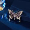 Elegante broche de mariposa esmaltado para traje, suéter, ramillete, insecto, accesorio fijo para ropa
