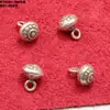 Tailandia Chiang Mai accesorios de plata hechos a mano cuentas de plata de ley antiguas vintage colgante de cuentas hecho a mano para bricolaje accesorios de cuentas de barril