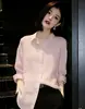 Camisa de proteção solar de manga longa em rami estilo europeu para mulheres, novidade outono de 2026 versão coreana, modelagem solta de algodão e linho que afina, camisa de ar condicionado