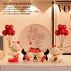 Decoración Creativa de Gato de la Suerte con Globos para Entrada Zapatero Sala de Estar Decoración del Hogar Regalo de Inauguración