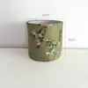Cubo para Sujetar Tela de Cheongsam Florero Caja de Flores Flor Flor Ramo de Flores Cubo Plástico Impermeable Engrosado Poliéster Regalo