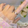 3A Único Zircônio Mosane Anel de Diamante 1 quilate Casamento Jóias de Casamento Seis garras Clássico Imitação de Diamante Gigante Flash Anel
