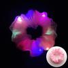 Anillo de Pelo Luminoso LED Intestino Grueso Anillo de Pelo Navideño Brillante Cuerda de Cabeza de Satén Anillo de Pelo Intestino Grueso Cuerda de Pelo Tocado Flor de Cabeza Transfronteriza Europea y Americana
