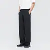Calça social masculina primavera perna larga reta solta calça casual primavera solta casual calça social drapeada