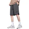 Shorts Casuales de Verano para Hombre Marca de Moda Seda de Hielo Transpirables de Secado Rápido Finos Holgados Callejera Deportivos Correr Playa Pantalones de Media Pierna