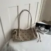 Bolso de Mano Cruzado Retro con Textura para Mujer 2026 Gamuza Felpa Nuevo Simple Minimalista Lunares Bolso de Hombro Bolso de Axila