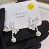 Brincos de Pérola Borboleta Fosca Estilo Francês para Mulheres, Versáteis de Nicho, Amigáveis para Viagem, Elegantes, Delicados e Suaves