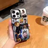 Comércio exterior Temu fornecimento capa de celular Apple 17pm coleção estrela padrão Messi Barcelona capa cor prata impressa alta definição