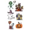 Adesivo de tatuagem de fantasma de abóbora de desenho animado de Halloween luminoso para mulheres, à prova d'água, de longa duração, para crianças, braço, mão, costas, decoração de festa