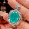 2026 Nuevo Juego de Anillo con Colgante Ovalado de Corindón Rojo Simulado sobre Base de Cobre Chapado en Oro Zhuangshengsheng Joyería para Mujeres 15*18