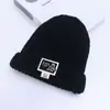 Gorros de invierno para bebé estilo japonés y coreano, etiquetados para niñas, gorros de punto para otoño, gorros de punto para niños, gorros tipo beanie para niños