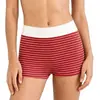 Bikini de dos piezas transfronterizo europeo y americano, estilo deportivo con parte inferior de corte recto, diseño de rayas de alta gama, adecuado para surf en la playa, con almohadillas en el pecho