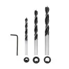 Juego combinado de posicionamiento de agujeros inclinados pinzas fuertes limitador de anillo para carpintería taladro de tres puntos para carpintería localizador de agujeros inclinados herramienta combinada