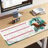 Calendário do Ano do Cavalo 2026 Mouse Pad Calendário de Mesa Extra Grande Pad para Teclado de Escritório Espessado Antiderrapante Presente Tapete de Mesa Personalizável