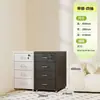 Gabinete de almacenamiento tipo cajonera para escritorio Gabinete de cajones para debajo del escritorio con cerradura Gabinete de archivo Gabinete de noche Gabinete de almacenamiento multicapa de hierro forjado